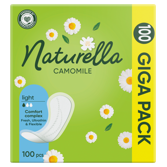 Naturella, wkładki higieniczne, rumianek, Light, 100 sztuk - zdjęcie produktu