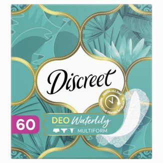 Wkładki higieniczne Discreet, Deo, Waterlily, 60 sztuk - zdjęcie produktu