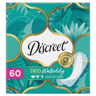Wkładki higieniczne Discreet, Deo, Waterlily, 60 sztuk - zdjęcie produktu