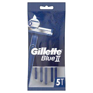 Gillette Blue II, maszynki do golenia jednorazowe, 5 sztuk - zdjęcie produktu
