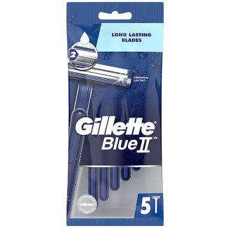 Gillette Blue II, maszynki do golenia jednorazowe, 5 sztuk - zdjęcie produktu
