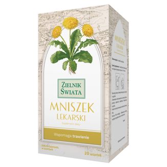 Herbapol Zielnik Świata Mniszek Lekarski, zioła do zaparzania fix, 2 g x 20 saszetek - zdjęcie produktu