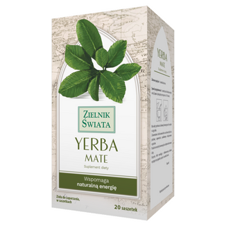 Herbapol Zielnik Świata Yerba Mate, zioła do zaparzania fix, 1,5 g x 20 saszetek - zdjęcie produktu
