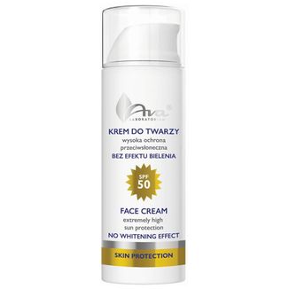 Ava, krem do twarzy, wysoka ochrona przeciwsłoneczna, SPF 50, 50 ml KRÓTKA DATA - zdjęcie produktu