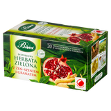 Bi Fix, Zielona herbata z żeń-szeniem i granatem, 20 saszetek - miniaturka zdjęcia produktu