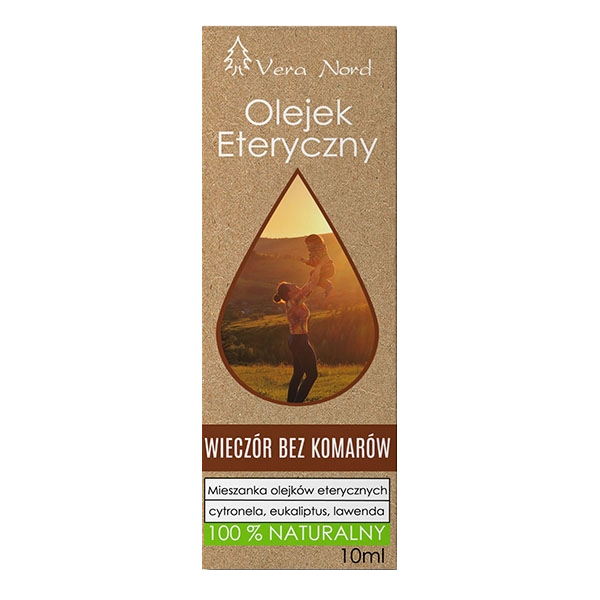 Nieznana Vera Nord, naturalny olejek eteryczny, wieczór bez komarów, 10 ml