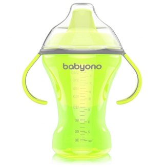 BabyOno, kubek niekapek z twardym ustnikiem i uchwytami, od 6 miesiąca, 260 ml - 2 BabyOno, kubek niekapek z twardym ustnikiem i uchwytami, od 6 miesiąca, 260 ml - 2 - zdjęcie produktu