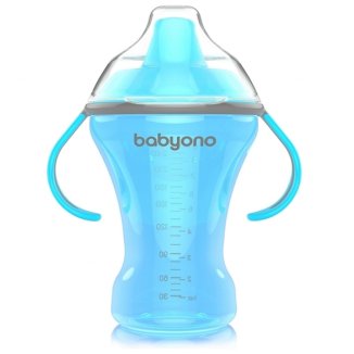 BabyOno, kubek niekapek z twardym ustnikiem i uchwytami, od 6 miesiąca, 260 ml - 3 BabyOno, kubek niekapek z twardym ustnikiem i uchwytami, od 6 miesiąca, 260 ml - 3 - zdjęcie produktu
