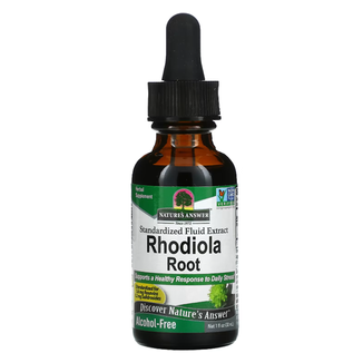 Nature's Answer Rhodiola, różeniec górski, krople, bez alkoholu, 30 ml - zdjęcie produktu