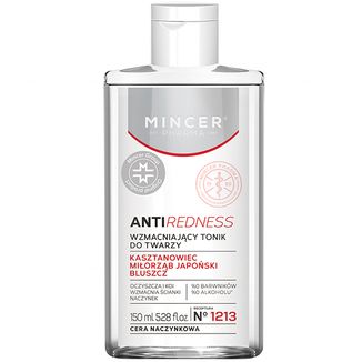 Mincer Pharma AntiRedness No 1213, wzmacniający tonik do twarzy, cera naczynkowa, 150 ml - zdjęcie produktu