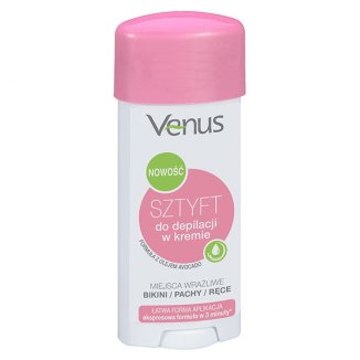 Venus, sztyft do depilacji w kremie, miejsca wrażliwe, 50 ml - zdjęcie produktu