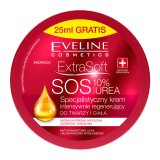 Eveline Cosmetics Extra Soft SOS, specjalistyczny krem intensywnie regenerujący, do twarzy i ciała, 10% urea, 200 ml - miniaturka zdjęcia produktu
