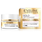 Eveline Cosmetics Gold Lift Expert 70+, luksusowy multinaprawczy krem-serum z 24K złotem, na dzień i na noc, 50 ml - miniaturka zdjęcia produktu