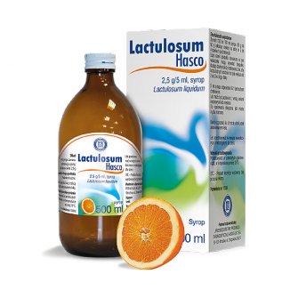 Lactulosum Hasco 2,5 g/ 5 ml, syrop, smak pomarańczowy, 500 ml - zdjęcie produktu