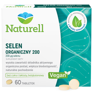 Naturell Selen organiczny 200, 60 tabletek - zdjęcie produktu