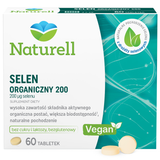 Naturell Selen organiczny 200, 60 tabletek - miniaturka zdjęcia produktu