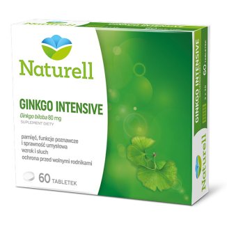 Naturell Ginkgo Intensive, 60 tabletek - zdjęcie produktu