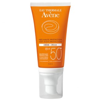 Avene Sun, krem ochronny do twarzy z kompleksem antyoksydacyjnym, skóra wrażliwa, SPF50 +, 50 ml Avene Sun, krem ochronny do twarzy z kompleksem antyoksydacyjnym, skóra wrażliwa, SPF50 +, 50 ml - zdjęcie produktu