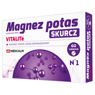 Vitalite Magnez Potas Skurcz, 60 tabletek powlekanych - zdjęcie produktu