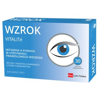Vitalite Wzrok, 30 tabletek powlekanych - zdjęcie produktu
