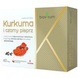 Biovitum Kurkuma i czarny pieprz, 60 kapsułek - miniaturka zdjęcia produktu