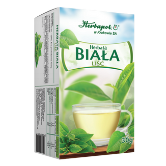 Herbapol Herbata Biała, liść, 30 g - zdjęcie produktu