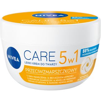 Nivea Care, lekki krem przeciwzmarszczkowy, 100 ml - zdjęcie produktu