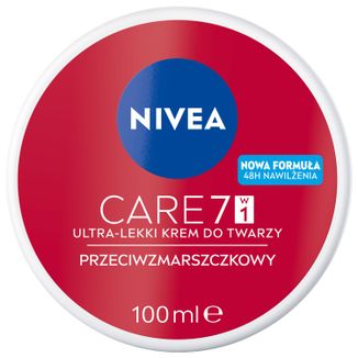 Nivea Care, lekki krem przeciwzmarszczkowy 7w1, 100 ml - zdjęcie produktu