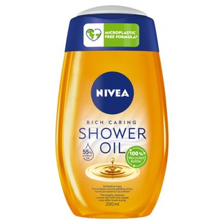 Nivea, pielęgnujący olejek pod prysznic, Natural Oil, 200 ml - zdjęcie produktu
