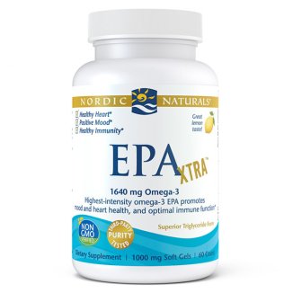 Nordic Naturals, EPA Xtra, Omega-3 1640 mg, cytrynowy, 60 kapsułek - zdjęcie produktu