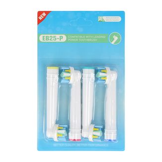 Końcówki wymienne do szczoteczki elektrycznej EB-25P, 4 sztuki - 2 Końcówki wymienne do szczoteczki elektrycznej EB-25P, 4 sztuki - 2 - zdjęcie produktu