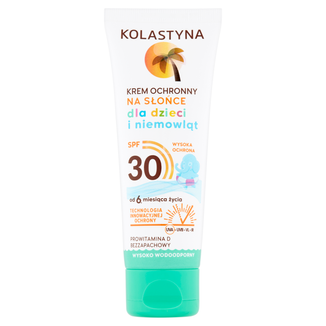Kolastyna, krem ochronny na słońce dla dzieci i niemowląt, od 6 miesiąca, SPF 30, 75 ml - zdjęcie produktu