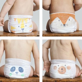 Kit&Kin, biodegradowalne pieluszki jednorazowe, rozmiar 2 Midi, 4-8 kg, 40 sztuk - 3 Kit&Kin, biodegradowalne pieluszki jednorazowe, rozmiar 2 Midi, 4-8 kg, 40 sztuk - 3 - zdjęcie produktu