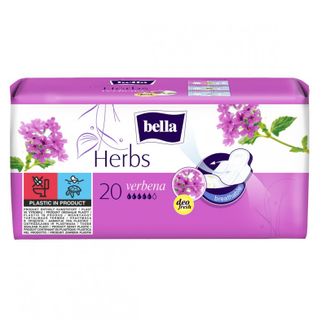 Bella Herbs, podpaski higieniczne ze skrzydełkami z werbeną, 20 sztuk - zdjęcie produktu