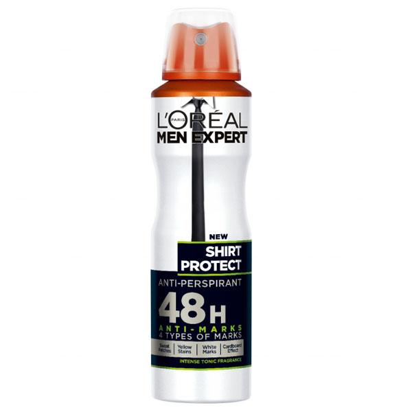 L'Oreal Paris L’Oreal Men Expert, Shirt Protect, antyperspirant w sprayu, 150 ml