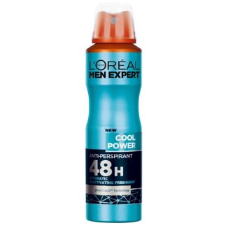 L’Oreal Men Expert, Cool Power, antyperspirant w sprayu, 150 ml - zdjęcie produktu