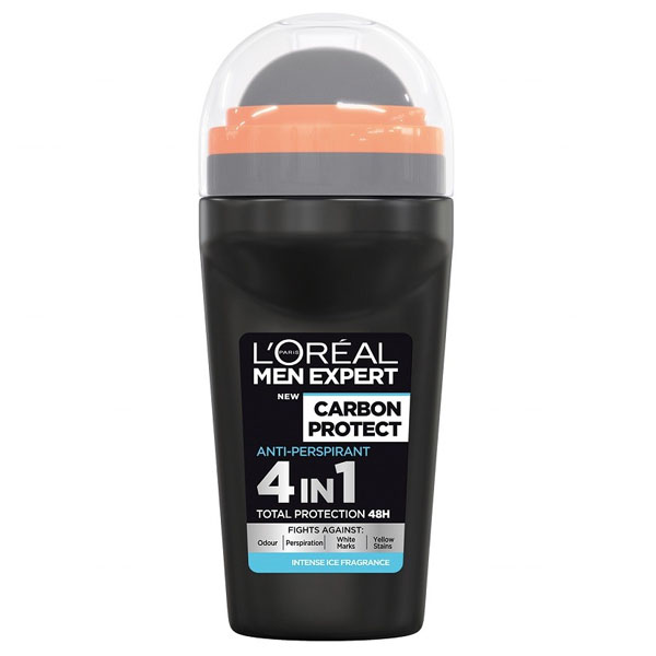 L'Oreal Paris L’Oreal Men Expert, antyperspirant, roll-on, Carbon Protect, 50 ml