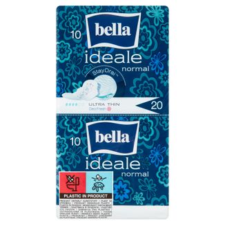 Bella Ideale, podpaski higieniczne StayDrai ze skrzydełkami, ultracienkie, Normal, 20 sztuk - zdjęcie produktu