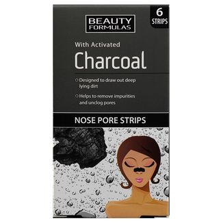 Beauty Formulas Charcoal, paski oczyszczające na nos z aktywnym węglem, 6 sztuk USZKODZONE OPAKOWANIE Beauty Formulas Charcoal, paski oczyszczające na nos z aktywnym węglem, 6 sztuk USZKODZONE OPAKOWANIE - zdjęcie produktu