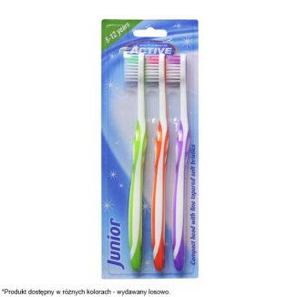 Beauty Formulas, Active Oral Care, szczoteczka do zębów dla dzieci, Junior, 8-12 lat, 3 sztuki - 3 Beauty Formulas, Active Oral Care, szczoteczka do zębów dla dzieci, Junior, 8-12 lat, 3 sztuki - 3 - zdjęcie produktu