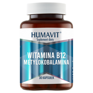 Humavit Witamina B12, 30 kapsułek Humavit Witamina B12, 30 kapsułek - zdjęcie produktu
