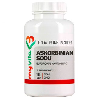 MyVita Askorbinian Sodu, buforowana witamina C, 100 g - zdjęcie produktu
