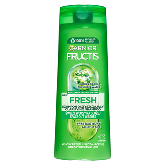 Garnier Fructis Fresh, szampon wzmacniający, do włosów normalnych i szybko przetłuszczających się, 400 ml - zdjęcie produktu