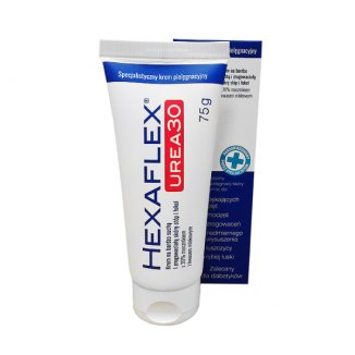 Hexaflex Urea 30, specjalistyczny krem pielęgnacyjny na zrogowaciałą skórę stóp i łokci, 75 g - zdjęcie produktu