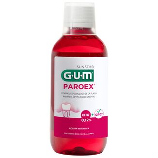 GUM PAROEX 0,12%, płyn do płukania jamy ustnej, krwawiące dziąsła, antyseptyczny, 300 ml USZKODZONE OPAKOWANIE GUM PAROEX 0,12%, płyn do płukania jamy ustnej, krwawiące dziąsła, antyseptyczny, 300 ml USZKODZONE OPAKOWANIE - zdjęcie produktu
