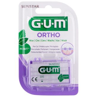 GUM Ortho, wosk ortodontyczny, kalibrowany, smak mięta, 1 sztuka - zdjęcie produktu