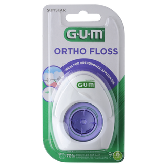 Sunstar Gum, nić dentystyczna, Ortho Floss, 50 sztuk - zdjęcie produktu