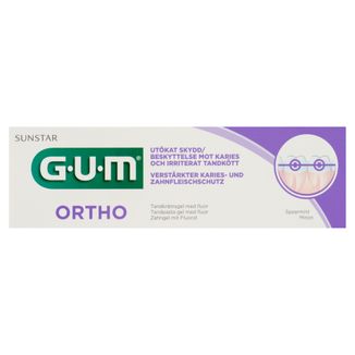 Sunstar Gum Ortho, pasta do zębów, 75 ml USZKODZONE OPAKOWANIE - zdjęcie produktu