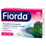 Fiorda, smak malinowy, 30 pastylek do ssania USZKODZONE OPAKOWANIE - miniaturka zdjęcia produktu