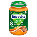 BoboVita Obiadek, jarzynki z cielęciną i kluseczkami, po 8 miesiącu, 190 g - miniaturka zdjęcia produktu